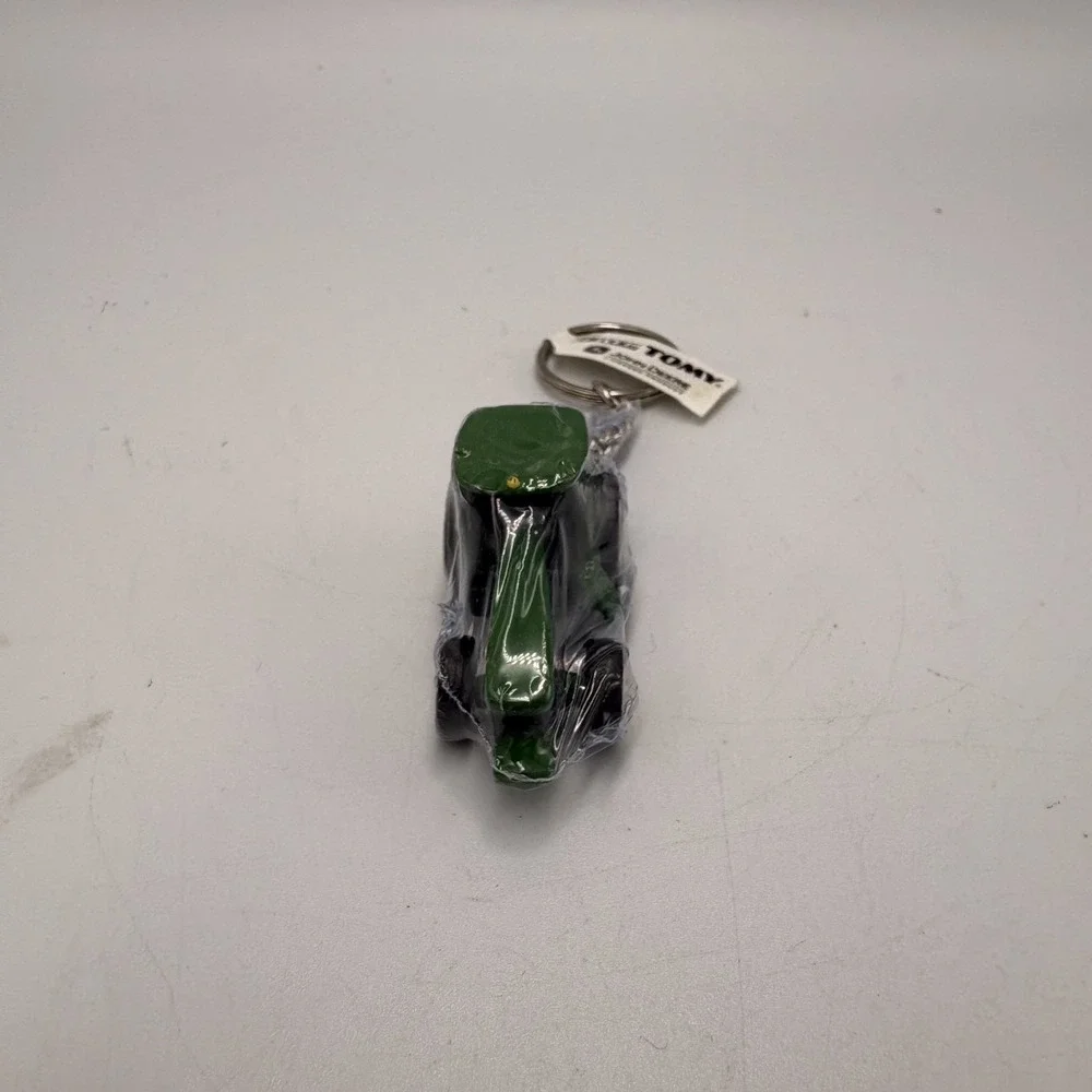 TOMY‎ John Deere Die Cast Lawn Tractor Keychain Green Farm Country 90s